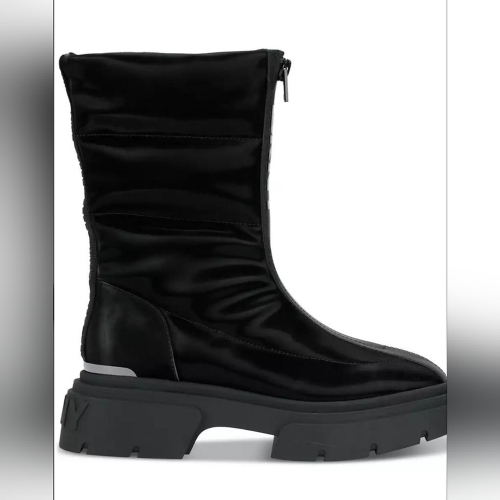 DKNY Fiza Lug Sole Bootie/Fiza Zipper Boot Womens Size 7.5 Platform Boot New - Picture 2 of 11